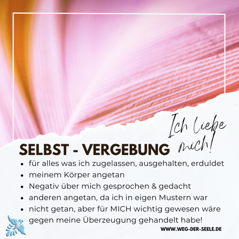 Read more about the article Ich vergebe mir…